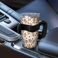 thumbnail image 5 of 40oz Tumbler,White Christmas Gingerbread Man Pattern Insulated Tumblers with Removable Handle,Stainless Steel Double Vacuum Coffee Tumbler Cup with Straw for Home,Office,Travel,Party, 5 of 5