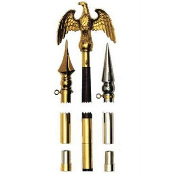 Annin Flagmakers 551900 8 ft. X 1 .25 in. Oak Finish Wood Flag Flagpole