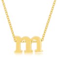 thumbnail image 1 of Precious Stars Golden Initial M Pendant Necklace, 1 of 1