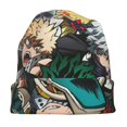 thumbnail image 6 of Anime Boku No Hero Slouchy Hat For Men Women Teen Unisex Winter Hat Elastic Knitted Beanie Hats, 6 of 8