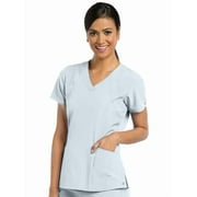 Barco One™ Women's V-Neck Perforated Side Panel Solid Scrub Top