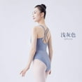 thumbnail image 5 of NAMZI Ballet Leotard Women's Bra High Cut Camisole Nylon Dance Leotard/Aerial Yoga Wear (Brown), 5 of 5