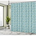 thumbnail image 4 of Ambesonne Octopus Shower Curtain, Sea Animals Corals Pattern, 69"Wx84"L, Cadet Blue Olive Green, 4 of 4