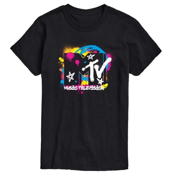 MTV Logo - Spray Paint - Men's Short Sleeve Graphic T-Shirt