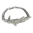thumbnail image 2 of JOYARIS Pulsera Santa Muerte Esclava Zirconias Plata Solida Ley 925 Talla Largo/Ancho: A elección x 7 mm PT-0000501, 2 of 4