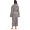 thumbnail image 3 of Velour Kimono Robe Hooded Bath Robes for Women Maxi Length, 3 of 3