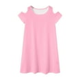 thumbnail image 6 of Gubotare Toddler Dresses Baby Girl Smocked Dress Summer Casual Short Sleeve Dresses Floral Print Sundress Princess Dress for Toddlers Size 5-6T (Pink,5-6 Years), 6 of 8