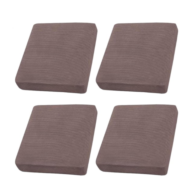 4 Piezas Funda de Cojín para Sofá Elástica Protector de Muebles Decorativa para Sala de Estar Material Seda de Leche Adecuada para Uso en Hogar Oficin Marrón