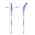 thumbnail image 3 of 300 Disposable Mascara Wands Eyelash Brush Spoolies for Eye Lash Extension Eyelash Extension Supplies Makeup Tools Accessories (New Deep Purple-300 pcs), 3 of 5
