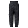 thumbnail image 2 of Hansber Boy's Camouflage Cargo Joggers Pants Teens Lightweight Hiking Pants for Sports Outdoor with Black 160, 2 of 7