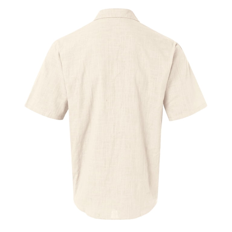 Zylarhe Mens Summer Shirts, Men Summer Casual Loose Beach Short