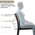 thumbnail image 6 of Avaloomia Home Outdoor Stacking Dining Chairs Set of 6, Plastic Patio Dining Chairs, All Weather No Assembly Outdoor Patio Chairs Armless & Anti-Slip for Garden Porch Deck Backyard, Black, 6 of 9