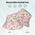 thumbnail image 2 of Honeii Lilies Flowers for Unisex Bucket Hat Waterproof Rain Hat Reversible Shiny Rave Bucket Hat for Concert Festival Boonie Cap, 2 of 6