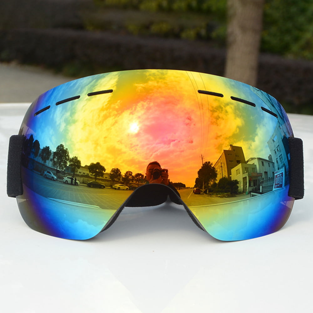 4PC Ski Goggles Anti Fog UV Windproof Snow Snowboard Cycling Sunglasses Glasses 