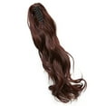 thumbnail image 2 of Sego Long Thick Jaw Claw Clip In Ponytail Hair Extensions Synthetic Fiber Curly Wavy Pony Tail Hairpieces for Women, 2 of 4