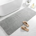 Junovo Soft Bathroom Rug Runner Absorbent Microfiber Bath Rugs for