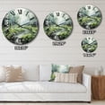thumbnail image 4 of Designart "Birch Woods Ethereal gracefulness V" Forest Oversized Wall Clock, 4 of 5