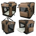 thumbnail image 5 of EliteField 3-Door Folding Soft Dog Crate with Carrying Bag and Fleece Bed (2 Year Warranty), Indoor & Outdoor Pet Home, 5 of 6