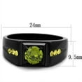 thumbnail image 2 of Mens Ring Black Green & Yellow Stainless Steel, 2 of 9