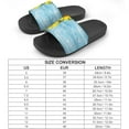 thumbnail image 2 of GZHJMY Stylish Slides for Women Men, Sunflower Blue Plank Soft Flexible Slip-on Sandals Slippers, 2 of 7