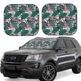 thumbnail image 6 of Kdxio Tropical Leaves Print 2-Piece Sun Shade Front Windshield - Foldable Car Front Window Sunshades for Most Sedans SUV Truck, 6 of 6