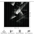 thumbnail image 2 of Geometric Shower Curtain Sets with Rugs 4 Piece Rustic, 2 of 8
