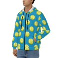 thumbnail image 3 of Naloa Ball Tennis Men’s Hoodies, Zip up Hoodie, Sweatshirts,Hoodies for Men Sizes S-3XL-Medium, 3 of 5