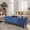Blue, variant on Veanerwood Storage Bench, 51-Inch Large Storage Ottoman, 30 Gallons, Modern Faux Leather Ottoman with Storage, Rectangle Storage Ottoman Bench for Bedroom, Living Room, Entryway, Hallway