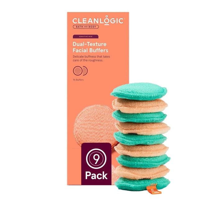 Almohadillas faciales Cleanlogic para baño y cuerpo, 9 unidades