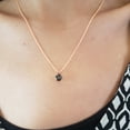 thumbnail image 2 of Dazzlingrock Collection Round Black Diamond Solitaire Pendant for Women with 18 Inch Gold Chain (1.15 ctw, Color Black, Clarity Opaque) in 18K Rose Gold, 2 of 4