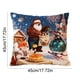 thumbnail image 3 of Pillow Cover, Festive Linen, Cute Animals Graphic Print, 18x18 Inches, Soft Texture, Easy Care, Decorative Home Accents, Christmas Season, Dorm Room Decor, Bedroom Accent, High-Quality Fabric, 3 of 6