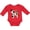 Red, variant on Inktastic I'm One-cowboy Riding Horse Birthday Boys Long Sleeve Baby Bodysuit