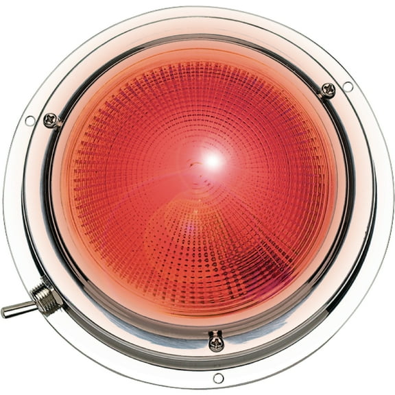 Seachoice Polished Stainless Steel Day or Night Vision Dome Light, 06651