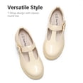 thumbnail image 4 of DREAM PAIRS Girls Mary Jane Shoes, Platform School Uniform Dress Shoes with Adjustable Buckle Strap, Chunky Sole T-Strap Casual Flats, 4 of 6