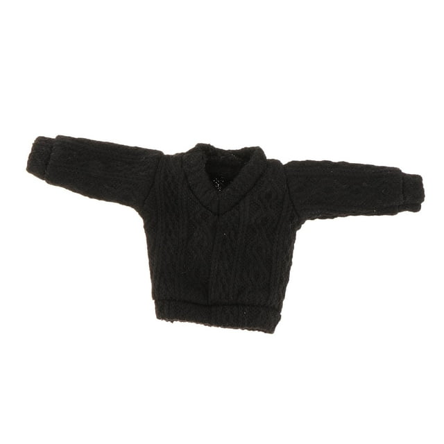 Suéter de Figuras de Acción Baoblaze 1/12 Negro