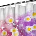 thumbnail image 4 of 72x72 Inch Fabric Shower Curtain Waterproof Polyester, Daisy Floral Print, 4 of 6