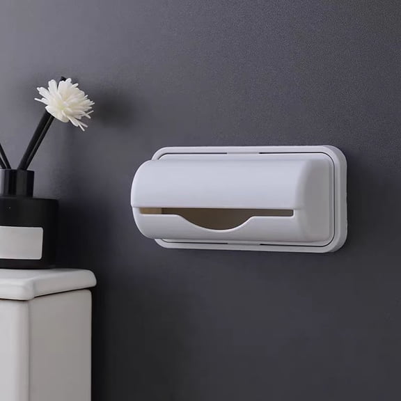 Clearance Under $1 Wall Mounted Trash Bag Dispenser for Kitchen and Laundry Organization