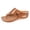 Brown, variant on Flip Flops for Women Nonslip Thick Sole Wedge Sandals Retro Snakeskin Pattern Leather Dressy Summer Beach Vacation Shoes Black Size 6