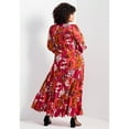 thumbnail image 2 of Avenue Women's Plus Size Second Nature Blouson Sleeve Maxi Dress, 2 of 2