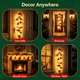 thumbnail image 3 of Glowing Christmas Door Hanger, Pre-lit Christmas Snowman with Warm LED Lights, Holiday Hanging Decor for Front Door Porch Indoor Outdoor, Easy to Hang by MPOISVA, 3 of 7