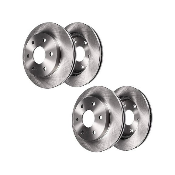 Front and Rear Brake Rotor Set - Compatible with 2007 - 2019 GMC Yukon 2008 2009 2010 2011 2012 2013 2014 2015 2016 2017 2018