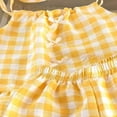 thumbnail image 4 of Ultrave Girls 2 Piece Gingham Outfit, Tie Shoulder Ruffle Cami Top & Shorts Set, Cute Summer Clothes for 1-10 Y, 4 of 7