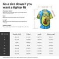 thumbnail image 7 of KLL Avocado with Glasses Print Men's Shirt Short Sleeve Button Down Summer Cuba Beach Shirts- 4X-Large, 7 of 7