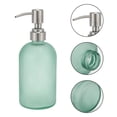 thumbnail image 5 of Unique Bargains 1 Pc Simple Cylindrical Soap Pump Dispenser for Hotel 400ml Lake Blue Silver Tone, 5 of 6