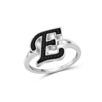 Sterling Silver Initial Ring Letter H For Women - Adjustable Stackable Alphabet Monogram Jewelry