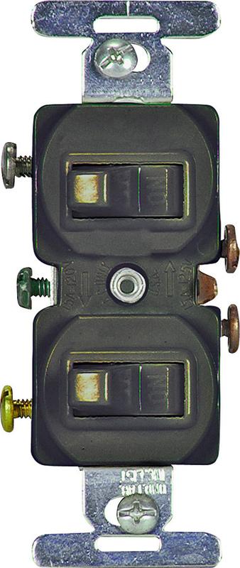 Eaton Cooper Wiring 271B-BOX 1 Pole 2 Toggle Switch Brown - Walmart.com