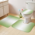 thumbnail image 2 of Dark Sea Green Ombre Bath Mat 3 Piece Bathroom Rug Set, Modern Gradient Abstract Art Non Slip Bath Rug Contour Mat and Toilet Lid Cover, Absorbent Shower Mats Soft Bath Rugs and Mats Sets, 2 of 8