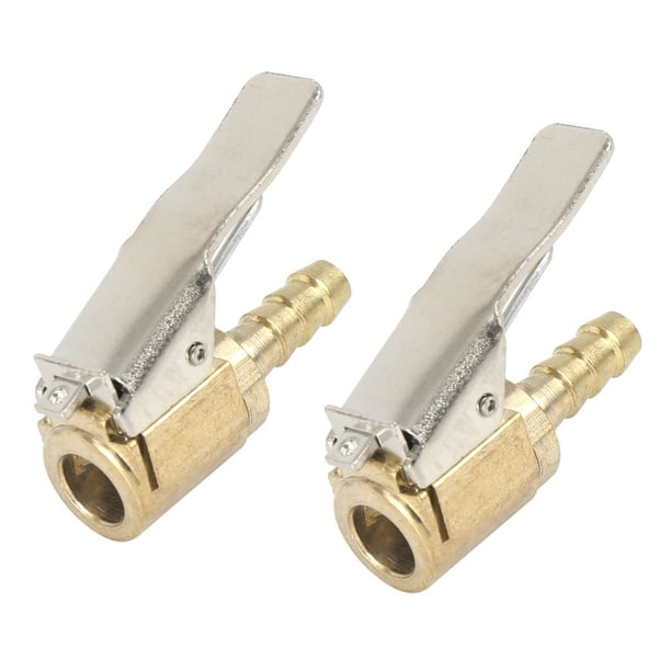 2pcs 6mm Vehicle Tire Chuck Clip Air Inflator Compressor Pump Adapter