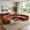 Orange, variant on Christopher Knight Home Modern 5-Seater Compressed Curved Modular Sectional Sofa, Green
