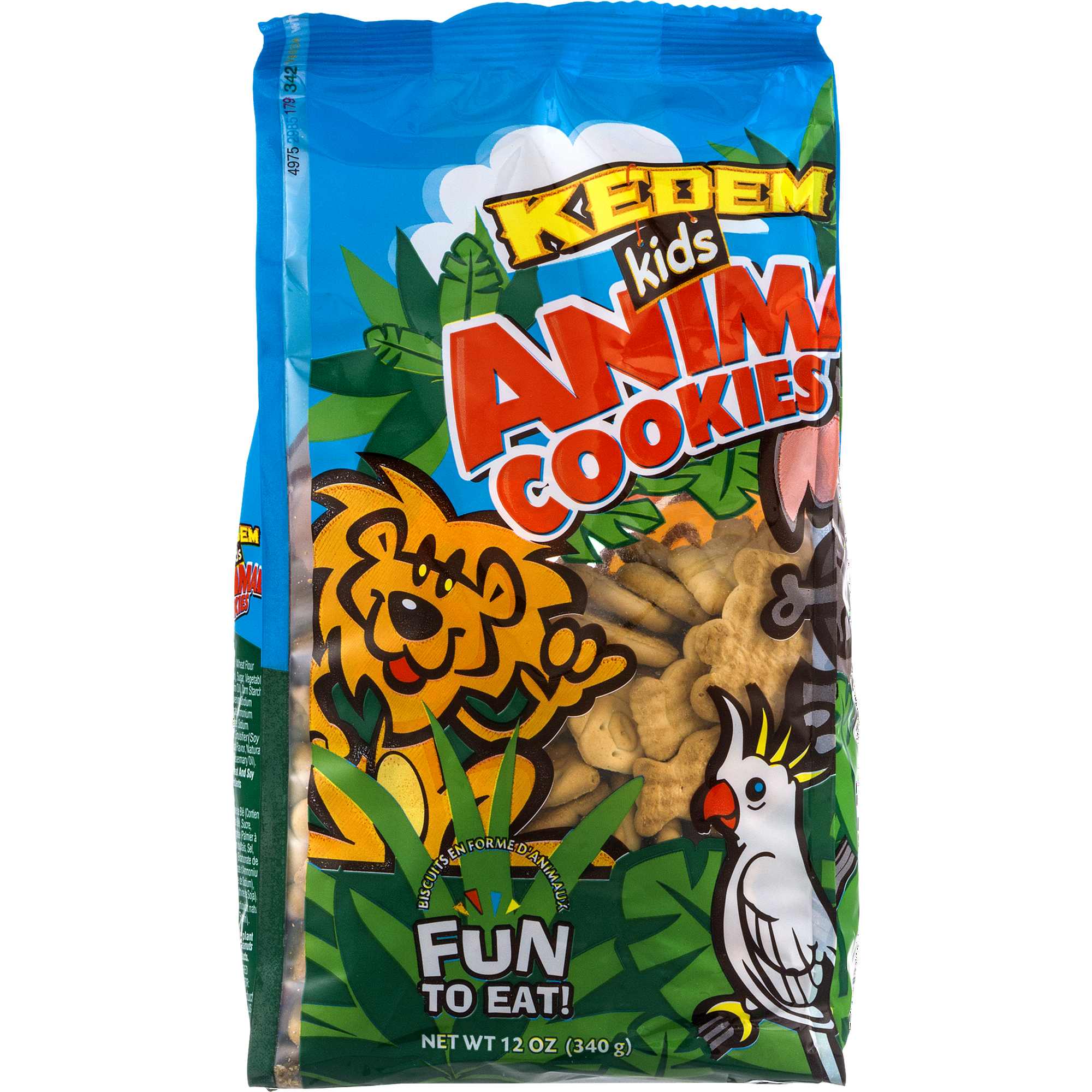Pack of 12, Kedem Animal Cookies, 12 oz